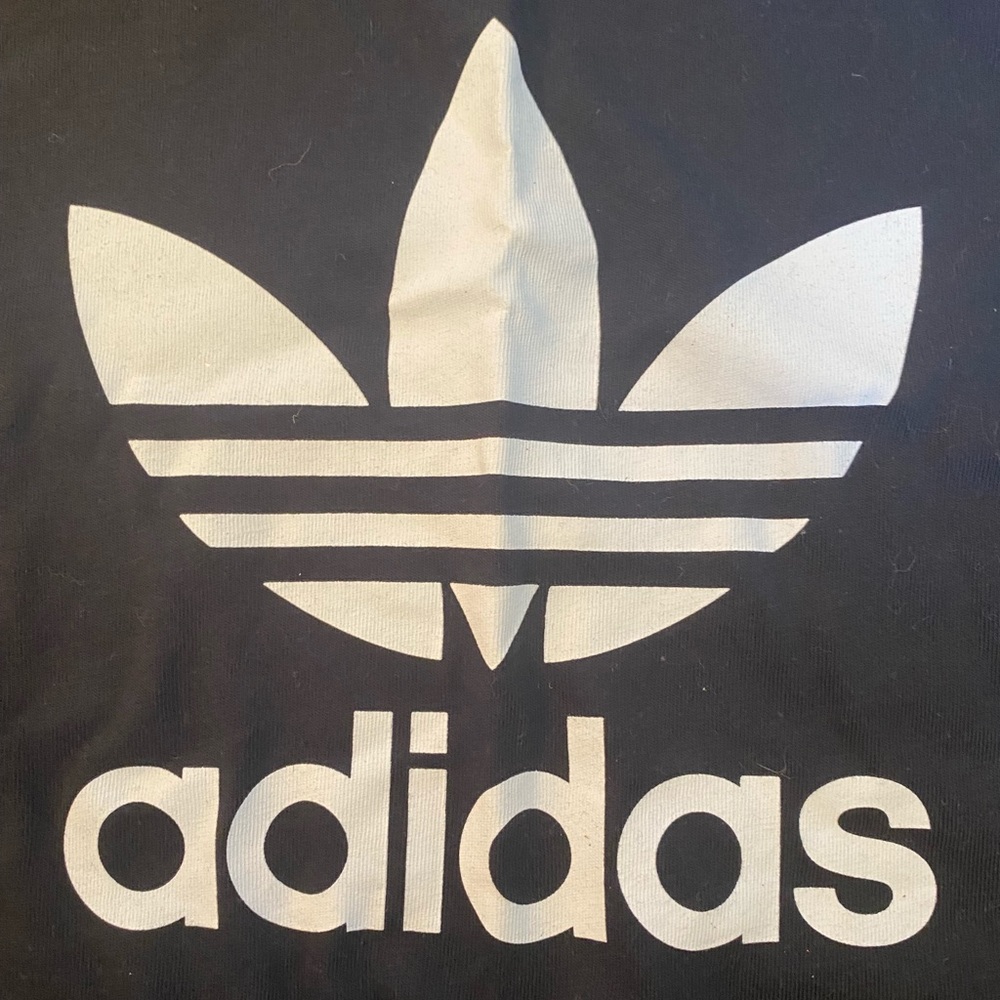 Adidas ladies size small black tee new with tags